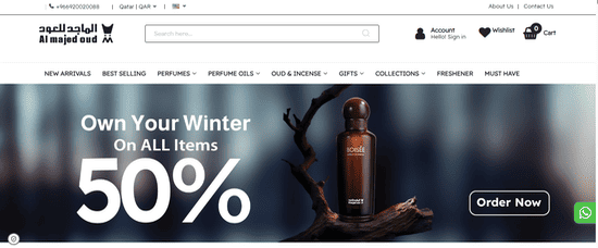 Al Majed Oud website