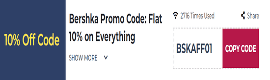 Bershka Promo Code