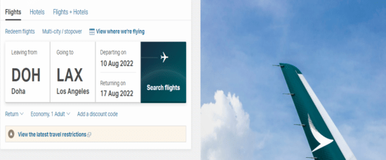 Cathay Pacific Official Website