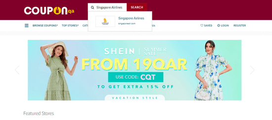 Search Singapore Airlines