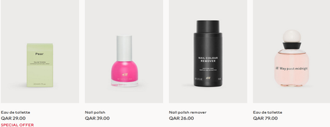  H&M Cosmetics, Beauty, Bath & Body Products