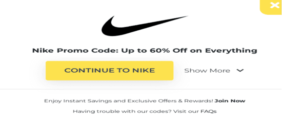 نايكي رمز الكوبون